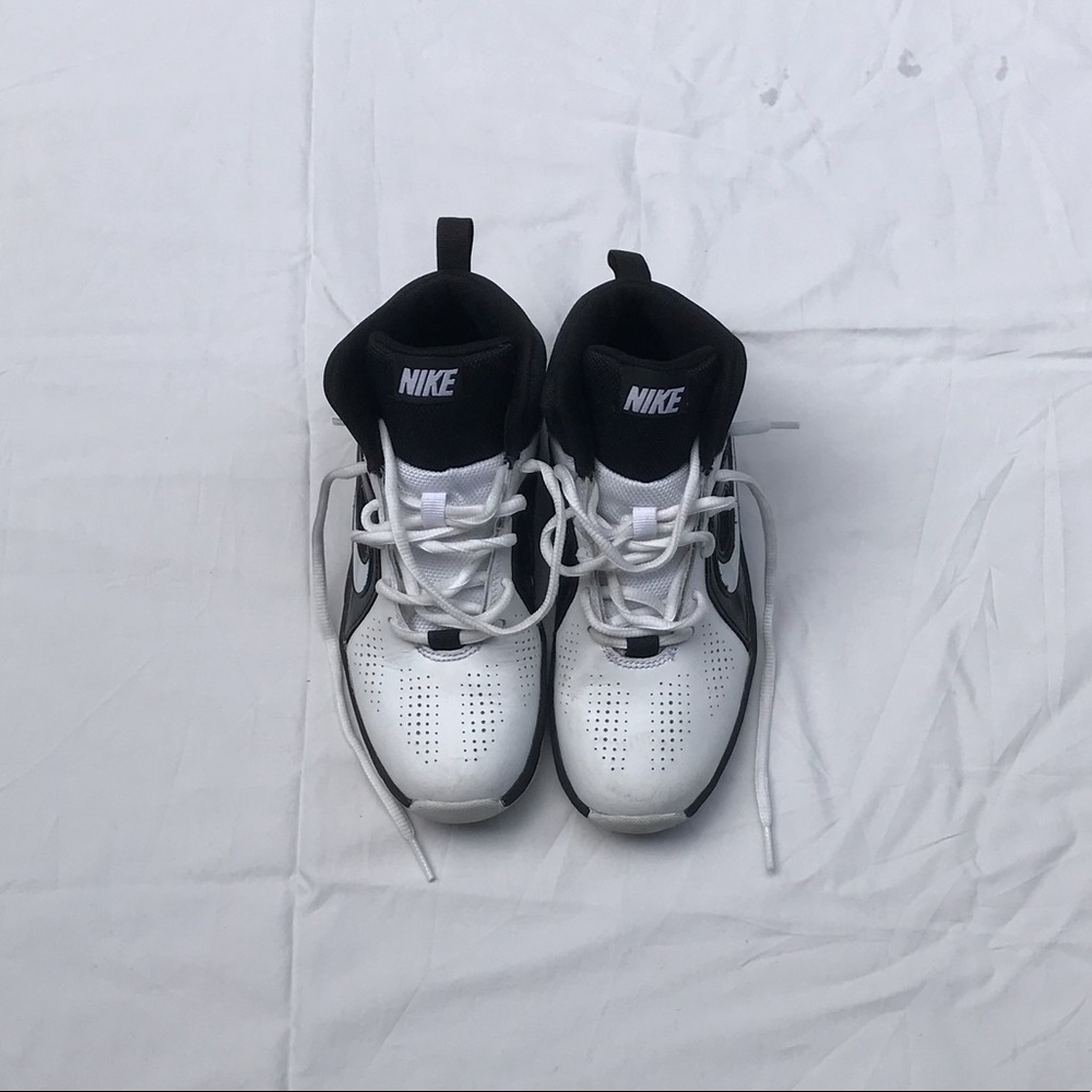 Black and White Kids Nike Basketball Shoes